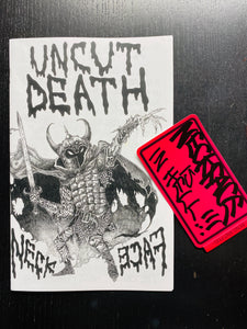 "UNCUT DEATH" ZINE 2ND WAVE! (ONE PER CUSTOMER!) USA ONLY.